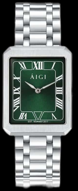 Aigi Watches NORTHERN LIGHTS RECTANGULAR - STEEL
