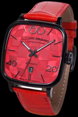 Alexander Shorokhoff Kandy - Rote Luxusuhr - Offizieller Alexander Shorokhoff Shop