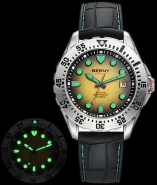 BERNY BERNY-Men Automatic Diver Watch-AM151M