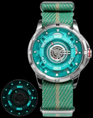 BERNY Men's Skeleton Mechanical Watch