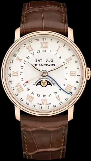 Blancpain Villeret Quantième Complet Phases de Lune GMT