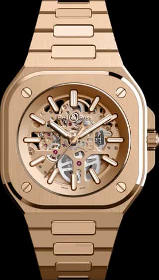 Bell & Ross BR-05 SKELETON GOLD