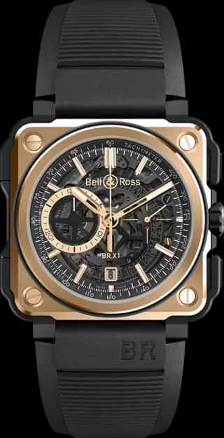 Bell & Ross BR-X1  ROSE GOLD & CERAMIC