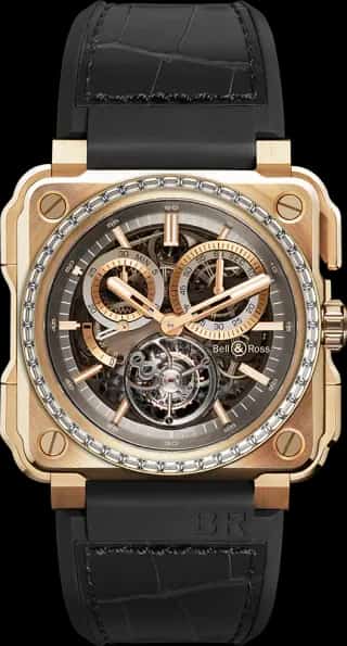 Bell & Ross BR-X1 TOURBILLON  ROSE GOLD DIAMONDS