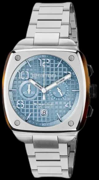 Briston Streamliner Urban - Chrono - Acier - Bleu Glacier