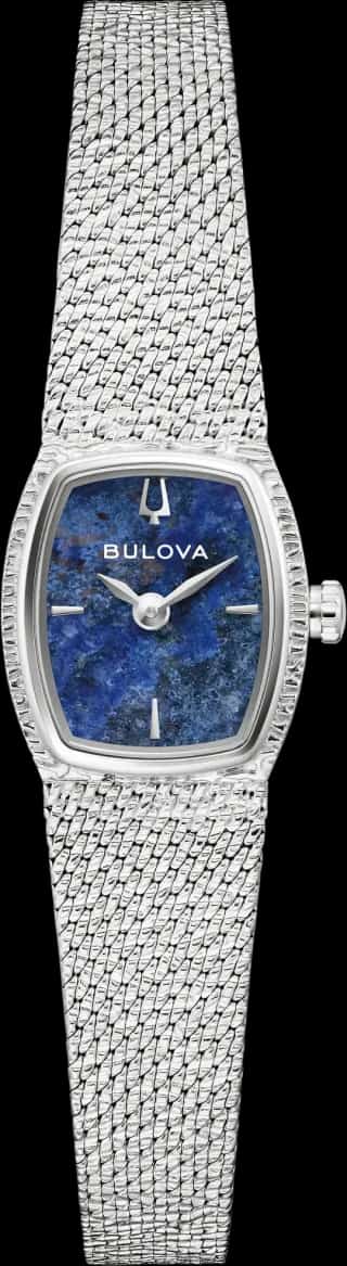 Bulova Blue Dial Stainless Steel Bracelet Goddess of Time 96L343