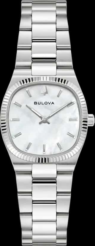 Bulova White Dial Stainless Steel Bracelet Super Seville Mini 96L353