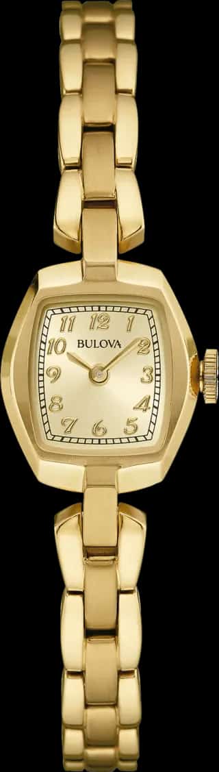 Bulova Women's Gold Bracelet Champagne Dial Classic Watch