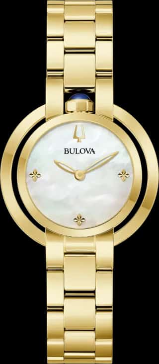 Bulova White Dial Stainless Steel Bracelet Rubaiyat 97L181