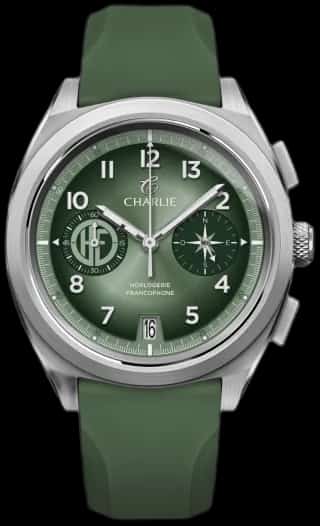 Charlie Paris Watches GRX - Chronographe HF "SALVIA" (39mm mecaquartz, special edition)