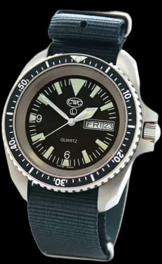 CWC (Cabot Watch Company) RN Quartz Divers Watch Mk.2 Day/Date, Matte Top