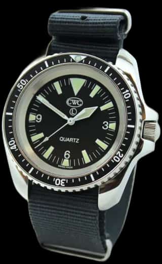 CWC Quartz Divers Watch Mk.2 Polished Case