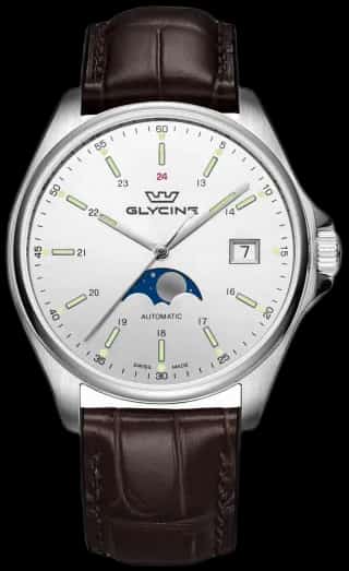 Glycine Men's Combat Classic Moonphase 40mm Automatic Watch GL0115