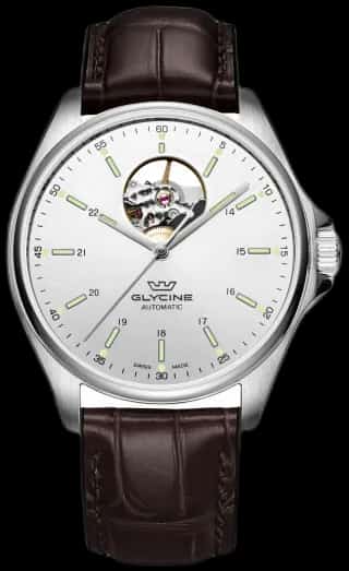 Glycine Men's Combat Classic Open Heart 40mm Automatic Watch GL0120