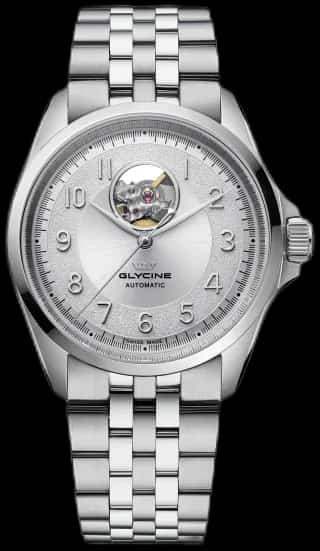 Glycine Men's Combat Classic Open Heart 40mm Automatic Watch