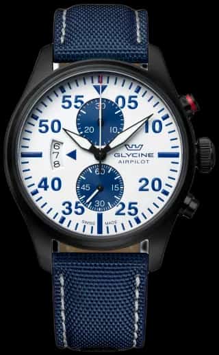 Glycine Men's Airpilot Chrono 44mm Quartz Watch GL0440