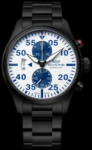 Glycine Men's Airpilot Chrono 44mm Quartz Watch GL0441