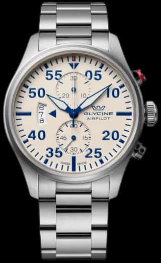 Glycine Men's Airpilot Chrono 44mm Quartz Watch GL0443