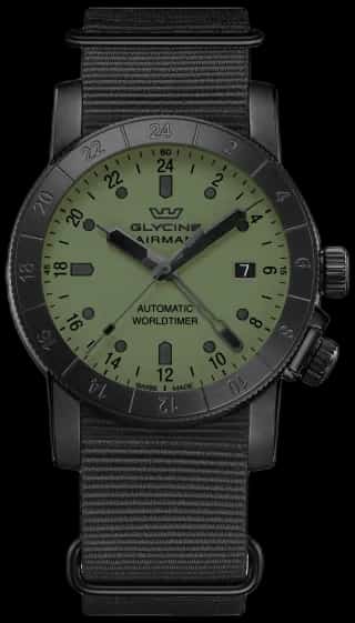 Glycine Men's Airman Contemporary GMT 42mm Automatic Watch GL0493