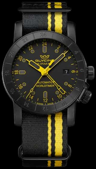 Glycine Men's Airman Contemporary GMT 42mm Automatic Watch GL0499