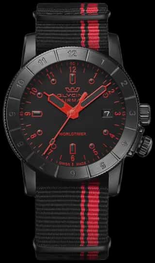 Glycine Men's Airman Worldtimer 42mm Quartz Watch GL1037