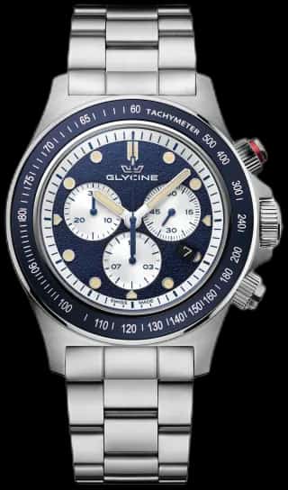 Glycine Men's Combat Chronograph Sport 43mm Quartz Watch GL1043