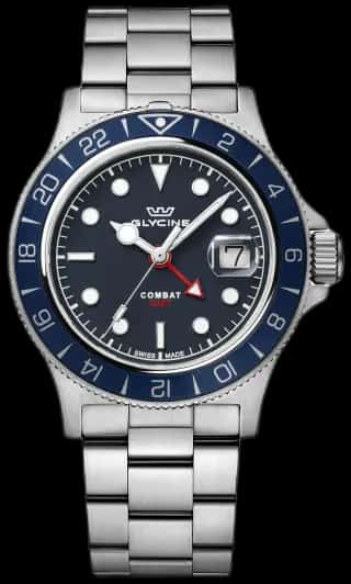 Glycine Men's Combat Sub Sport GMT 42mm Quartz Watch GL1051