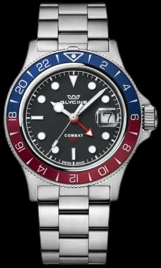 Glycine Men's Combat Sub Sport GMT 42mm Quartz Watch GL1054