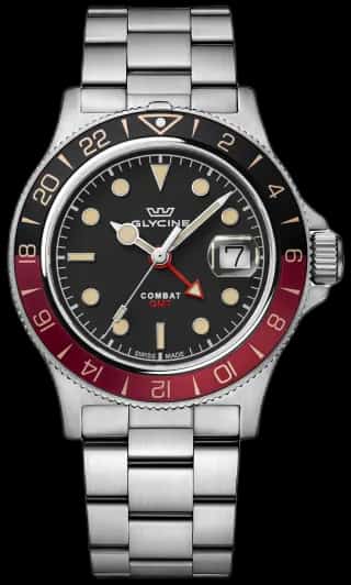 Glycine Men's Combat Sub Sport GMT 42mm Quartz Watch GL1055