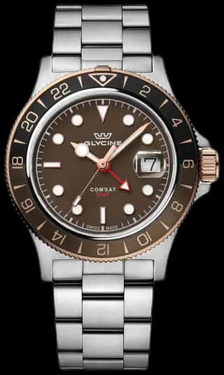 Glycine Men's Combat Sub Sport GMT 42mm Quartz Watch GL1056