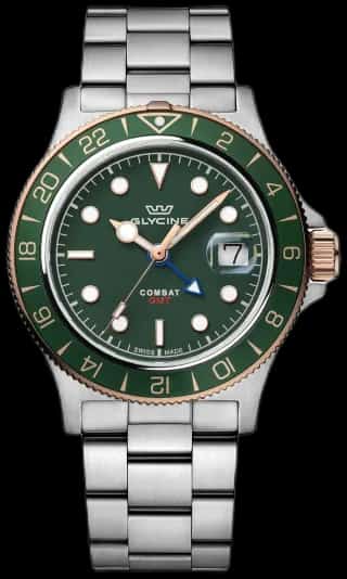 Glycine Men's Combat Sub Sport GMT 42mm Quartz Watch GL1058
