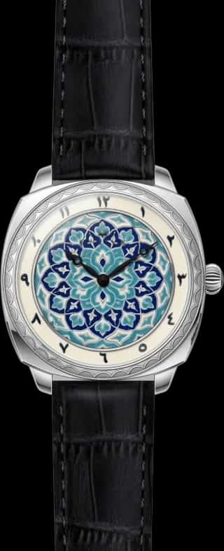 Gurlevik The Dome cushion 39mm 3-hand, printed Arabic-numeral chapter ring