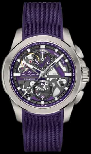 Norqain Independence Skeleton Chrono 42mm Titanium Purple