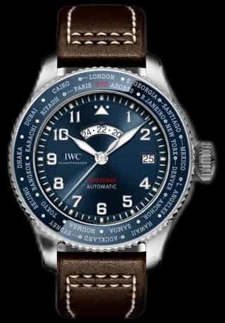 IWC Schaffhausen Iw395601 Pilots Watch Timezoner Top Gun Woodland