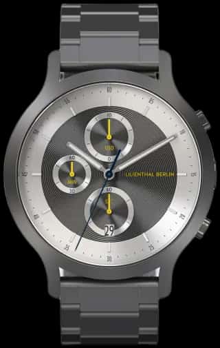 Lilienthal Berlin Chronograph LP – Dark Silver White