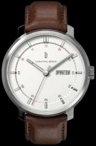 Lilienthal Berlin Neolux Day Date – Silver White