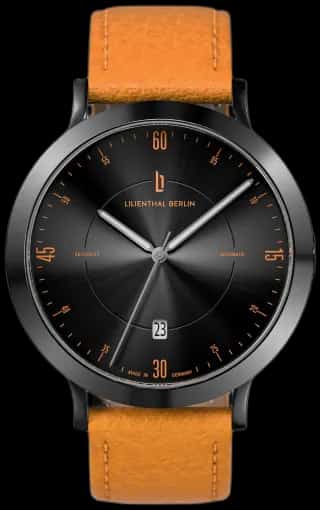 Lilienthal Berlin Zeitgeist Automatik – Dark Silver Orange