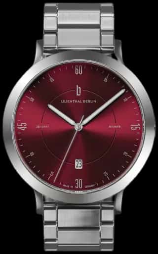 Lilienthal Berlin Zeitgeist Automatik – Silver Bordeaux