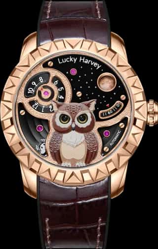 Lucky Harvey Rose Gold Owl