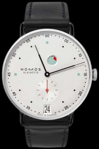 NOMOS Glashütte Metro date power reserve