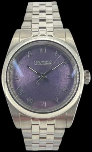 Cincinnati Watch Company Purple Grand Feu Enamel Dial
