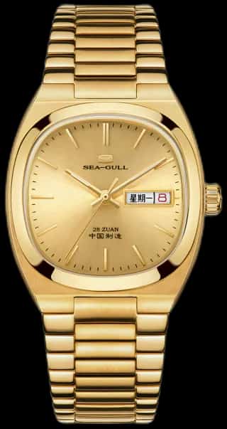 Seagull Day-date Calendar Tonneau Watch