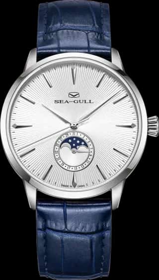 Seagull Extraordinary Series Moon Phase Dress Watch 40mm