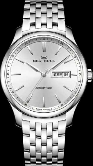Seagull Extraordinary Series Day-date Calendar Dress Watch 40mm