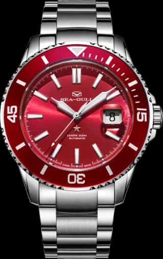 Seagull Ocean Series 200m Waterproof Engraved Caseback Diving Watch 44mm