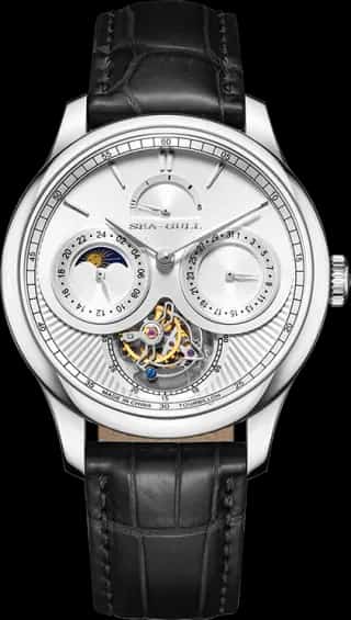 Seagull Artisan Heritage Series Multifunction Celestial Calendar Power Reserve Indicator Eccentric Tourbillon 41mm