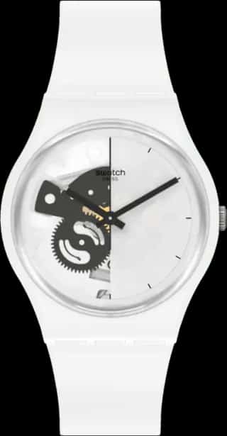 Swatch Live Time White