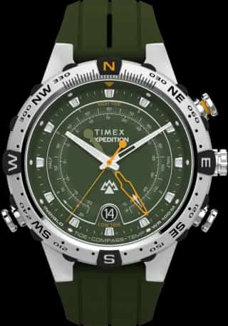 Timex Expedition Tide-Temp-Compass 45mm Silicone Strap Watch