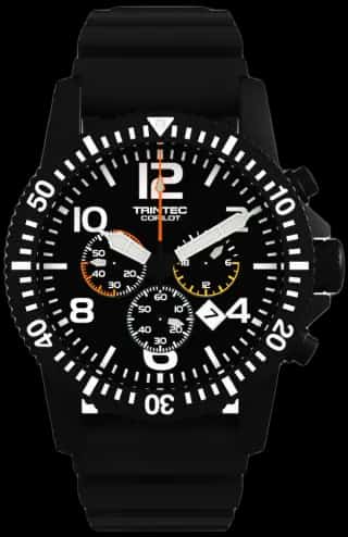 Trintec CoPilot Chronograph / Black / Quartz