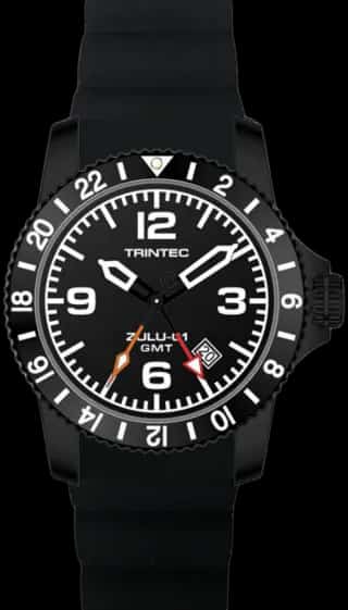 Trintec ZULU-01 GMT / Black / Quartz